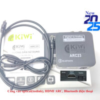 CHUYỂN QUANG ÂM THANH Kiwi ARC23 đầu vào HDMI ARC, BLUETOOTH, OPTICAL xuất ra 2AV