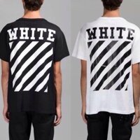 (CHUYÊN SỈ ÁO THUN 29k) COMBO ÁO THUN UNISEX OFF WHITE TRẮNG ĐEN