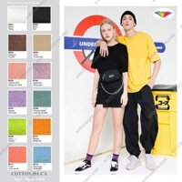 Chuyên Sỉ Áo Thun Tay Lỡ Nam Nữ Màu Trơn x Vải Cotton Dày Cao Cấp French Terry (Korea) | Unisex Oversized-fit STVR VN  ༷