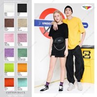 Chuyên Sỉ Áo Thun Tay Lỡ Nam Nữ Màu Trơn x Vải Cotton Da Cá Dày Cao Cấp (Korea) | Unisex Oversized-fit Tshirt STVR VN  ྇