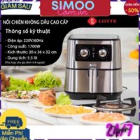 [CHUYÊN SỈ CHÍNH HÃNG] NỒI CHIÊN KHÔNG DẦU LOTTE LTS - AF5SM 5,5lít