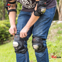 (chuyên sỉ) Giáp tay chân Inox cụt- bộ 4 món giáp bảo vệ đầu gối inox- Giáp Inox gối