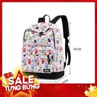 Chuyendokpop Ba Lô Canvas Họa Tiết Hoạt Hình BTS BT21 Nhiều Màu Sắc Thời Trang CẢM ƠN ĐÃ TIN TƯỞNG ỦNG HỘ