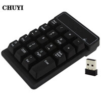 CHUYI Bàn Phím Số Không Dây 2.4G 19 Phím Chống Nước Kết Nối USB