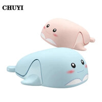 CHUYI Chuột Quang Không Dây 2.4g Hình Cá Heo 3d Cho Máy Tính