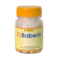 Ci baberin Vinaphar Berberin - Chai 100 viên Nén Bao Đường - hỗ trợ trong nhiễm trùng đường ruột