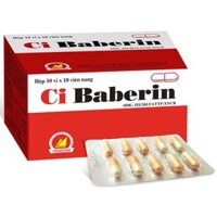 Ci BABERIN Vinaphar - Hộp 100 viên nang - Hỗ trợ rối loạn tiêu óa , đầy bụng, chướng hơi ,tiêu chảy