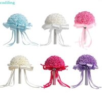 Ciling Bó Hoa Cưới Pha Lê Xốp Hoa Hồng Cô Dâu Cô Dâu Cưới Tay Bó Hoa Giả Nhân Tạo