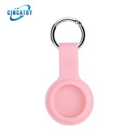 CINCATDY Bao Case Vỏ Bảo Vệ Silicone Keychain cho Apple AirTag - Hàng Nhập Khẩu - Pink