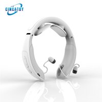 CINCATDY Foldable Portable Neckband Earphone Wireless In-Ear Headset Comfortable Ergonomic Neckband Design Intelligent Neck Massage