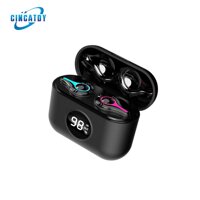 CINCATDY Tai Nghe Bluetooth Earbuds Gaming Headset True Wireless Headphone SE-16 Dock Sạc có Led Báo Pin Kép SE-10 - Black