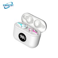 CINCATDY Tai Nghe Bluetooth Earbuds Gaming Headset True Wireless Headphone SE-16 Dock Sạc có Led Báo Pin Kép SE-10 - White