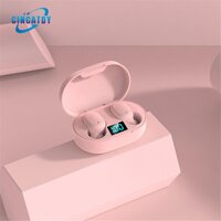 CINCATDY Tai Nghe Bluetooth V5.0 Earbuds Gaming Headphone True Wireless Headset E6S - Hàng Chính Hãng - Pink