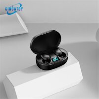 CINCATDY Tai Nghe Bluetooth V5.0 Earbuds Gaming Headphone True Wireless Headset E6S - Hàng Chính Hãng - Black