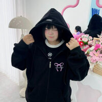CINDDY BRAND Áo khoác hoodie zip Ballet core nam nữ local brand hot trend KI019