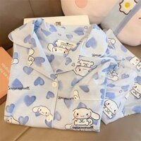 Cinnamoroll Đồ Ngủ Nữ Mùa Hè Ngọt Ngào Cô Gái Rời Nhà Bộ Quần Áo