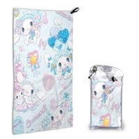 Cinnamoroll Khăn Nhanh Khô Siêu Thấm Hút Khăn Tay Mềm Thời Trang Cắm Trại Khăn Tắm