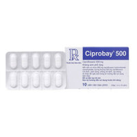 Ciprobay 500mg Bayer 1 vỉ x 10 viên – Nhiễm trùng có biến chứng