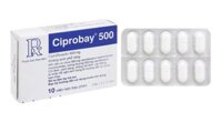 Ciprobay 500mg trị nhiễm khuẩn (1 vỉ x 10 viên)
