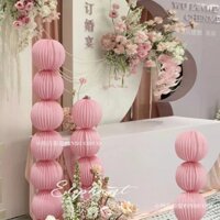 Ciro Bộ Giá Đỡ Cột Hình Tổ Ong Màu Đỏ Hồng Dùng Trang Trí Đám Cưới / Phòng Ngủ