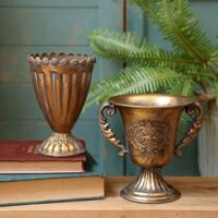 Ciro [Ưu tiên] Bắc Âu Retro Sắt Trang Trí Bình Hoa Handmade Cũ Cao Cấp Nghệ Thuật Nhà Phụ Kiện Mô Phỏng Hoa Sắp Xếp Trang Trí