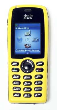 Cisco CP-7925G-EX-K9= IP Phone -Yellow (2" Display, Water Resistant, 802.11a/b/g, Speakerphone, HD Voice)