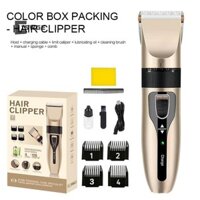 [Ciswge] Bộ Tông đơ cắt tóc vàng hồng dành cho nam Tông đơ cắt tóc T-Blade Tông đơ cắt tóc & chải lông Bộ cắt tóc có thể sạc lại Máy cạo râu [MỚI]