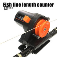 [Ciswge] Dụng cụ đo độ sâu dây câu Bộ đếm đo chiều dài máy câu cá 0-999M 6cm Thiết bị câu cá Peso [MỚI]
