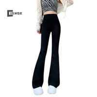 [Ciswge] Quần Legging loe Quần Yoga Nữ Quần ống rộng eo cao dành cho nữ Tập thể dục Thể thao Quần loe màu đen Plus Size Quần khiêu vũ 2023 Mới [MỚI]