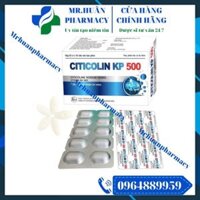 Citicoline 500mg Citicolin KP 500 (Hộp 30 viên) – Giúp cải thiện trí nhớ, tăng khả năng tập trung
