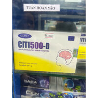 Citicoline 500mg Giúp hoạt huyết tăng cường tuần hoàn não, Suy giảm trí nhớ, hoa mắt chóng mặt, đau đầu
