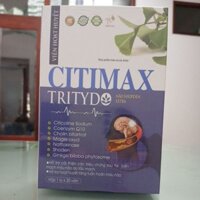 Citimax Tritydo não Shopden Extra hộp 30 viên Citicolin Coenzym Q10, Cholin, Natokinase, Ginkgo Biloba hỗ trợ bổ não