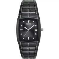 Citizen BM655554E Men’s Eco-Drive Black Ion-Plated Watch, 31mm
