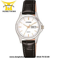 CITIZEN DÂY DA NỮ 3 KIM EQ0599-11A