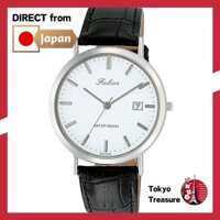 [Citizen Q&Q] Analog Waterproof Leather Strap Date Watch D020-301 Men's White