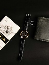 Citizen sapphire wr 10 bar AT2144-11E dây da - Smile Watch