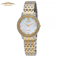 CITIZEN SILHOUETTE CRYSTALS EX1484-57D – NỮ – KÍNH SAPPHIRE – DÂY KIM LOẠI – ECO DRIVE – SIZE 29MM – MÁY NHẬT