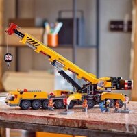 🔥City Series 60409 Màu Vàng Kỹ Thuật Di Động Cậu Bé Cần Cẩu Lắp Ráp Khối Xây Dựng Đồ Chơi🔥