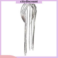 Citydiscount  Băng đô nữ dễ sử dụng cho dự tiệc Kim cương giả Dây chuyền dài Tua Rua Hairwear Multilayer