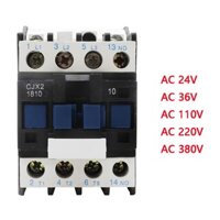 Cjx2-1810 LC1D AC Contactor 18A Điện áp cuộn dây 3 pha 380V 220V 110V 36V 24V Din Rail Mounted 3P + 1NO Mở thường