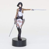 CJYVV 17cm PVC Anime Gift Sculpture Magical Girl Model Attack On Titan Mikasa Ackerman Battle Suit Handmade Model Collectible Gift Decoration Doll