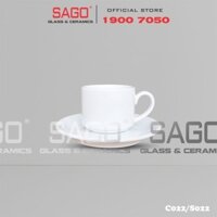 CK C022/S022 - Bộ Tách sứ CK Cappuccino 190ml