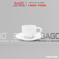 CK C101/S101 - Bộ Tách Sứ CK Cappuccino 95ml