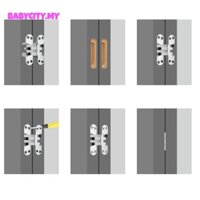 [Cl] Cửa gỗ bản lề chữ thập giấu vô hình, hợp kim kẽm