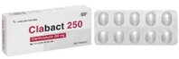 Clabact 250mg (Clarithromycin) điều trị nhiễm khuẩn (2 vỉ x 10 viên)
