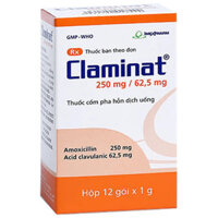 Claminat 250/62.5mg điều trị nhiễm khuẩn do các vi khuẩn nhạy cảm