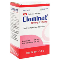 Claminat 500mg/125mg điều trị nhiễm khuẩn