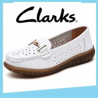 Clarks giày nữ  Clarins Giày Lười Đế Bằng Phong Cách Hàn Quốc Cho Nữ size Lớn eu 40 41