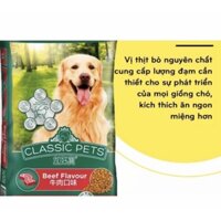 Classic Pets 2kg Thức Ăn Vị Bò Cho Chó 12 tháng tuổi