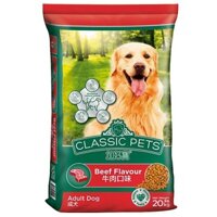 Classic pets adult dog beef flavor 20kg Thức ăn hạt khô cho chó trưởng thành lớn hơn 12 tháng tuổi vị thịt bò